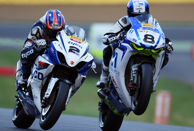 Jenny Tinmouth and Josh Brookes at Brands RD 12 2012